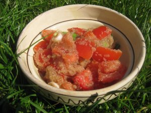 Paradicsomsaláta amaránttal